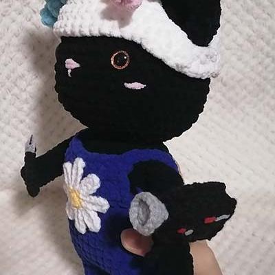 Chat avec chapeau licorne 2