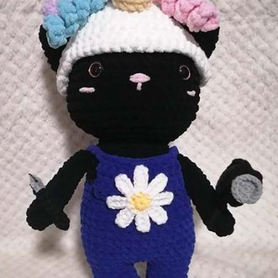 Chat avec chapeau licorne 1