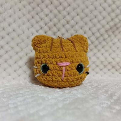 Porte clés tête de chat roux