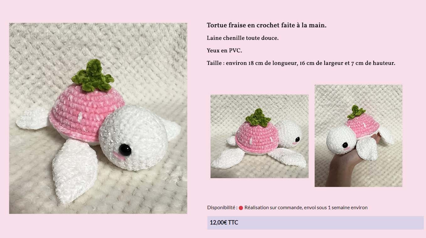 Tortue fraise